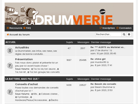 'ladrummerie.com' screenshot