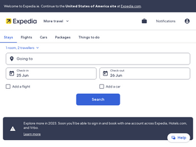 'expedia.ie' screenshot