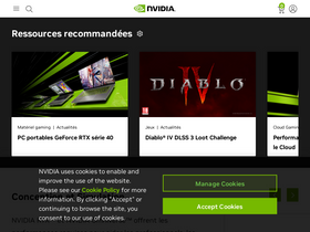 'nvidia.fr' screenshot