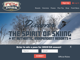 'indyskipass.com' screenshot