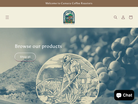 CunucuCoffeeRoasters homepage screenshot