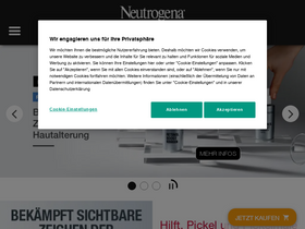 'neutrogena.de' screenshot