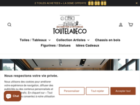 Touteladeco homepage screenshot