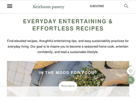 'theheirloompantry.co' screenshot