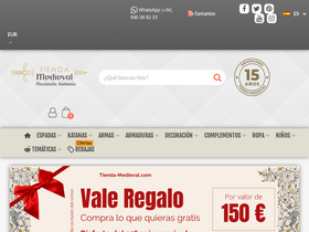 'tienda-medieval.com' screenshot