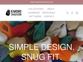 kimonochausson.com homepage screenshot