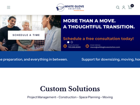 whiteglovesolution.com homepage screenshot