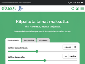 'hakemus.etua.fi' screenshot