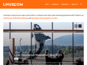 'linux.com' screenshot