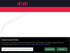 'infinitydish.com' screenshot