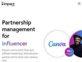 'impactradius.com' screenshot