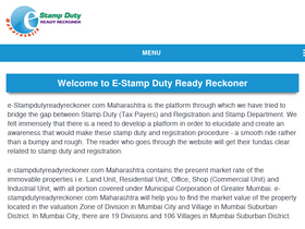 'e-stampdutyreadyreckoner.com' screenshot