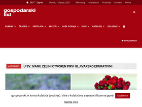 'gospodarski.hr' screenshot
