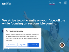 'lottotech.mu' screenshot