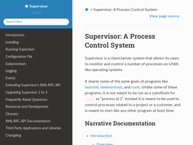 'supervisord.org' screenshot