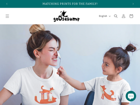 goosebumpshop.com homepage screenshot