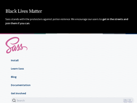 'sass-lang.com' screenshot