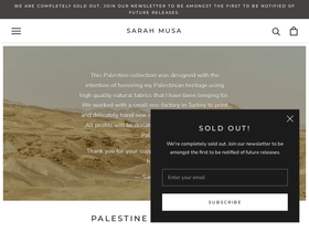 Sarahmusa homepage screenshot