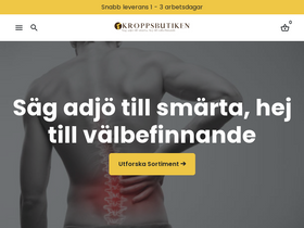 Kroppsbutiken website screenshot