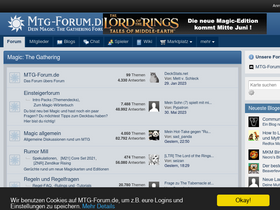 'mtg-forum.de' screenshot