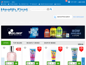 'healthfirst.ae' screenshot