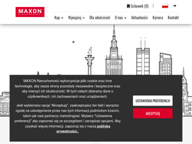 'maxon.pl' screenshot