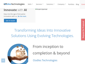 'oodlestechnologies.com' screenshot