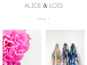 'aliceandlois.com' screenshot