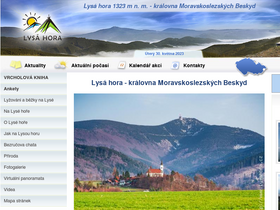 'lysahora.cz' screenshot