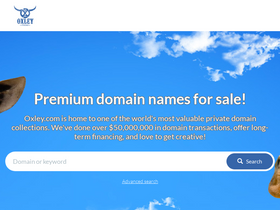 'oxley.com' screenshot