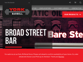 'yorkbarbell.com' screenshot