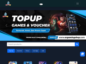 'argamingshop.com' screenshot