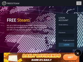 'freesteam.io' screenshot
