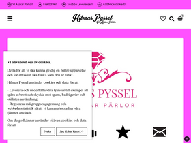 Hilmas Pyssel homepage screenshot