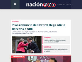 'nacion321.com' screenshot