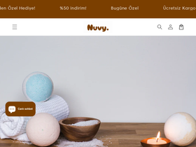 Nuvy Shop homepage screenshot