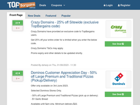 'topbargains.com.au' screenshot