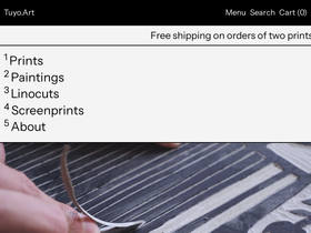 Tuyo.Art homepage screenshot