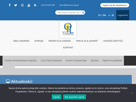 'izba-lekarska.pl' screenshot