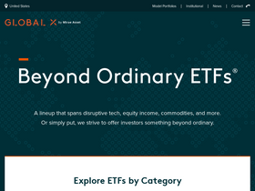 'globalxetfs.com' screenshot