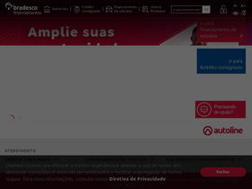 'financiamentos.bradesco' screenshot