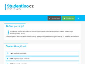 'studentino.cz' screenshot
