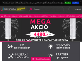'ledvonal.hu' screenshot