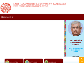'lnmu.ac.in' screenshot