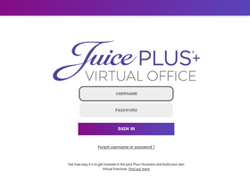 'juiceplusvirtualoffice.com' screenshot