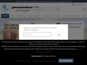'getraenkedienst.com' screenshot
