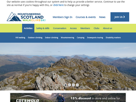 'mountaineering.scot' screenshot