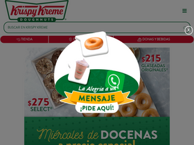 'krispykreme.mx' screenshot