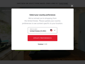'apparel.onepeloton.ca' screenshot