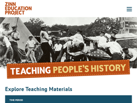 'zinnedproject.org' screenshot